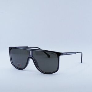CARRERA 1056/S 008A M9 Sunglasses Black Aviator Frame, Grey Polarized Lenses